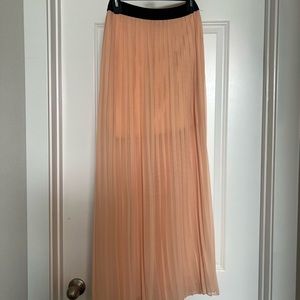 Pleated Maxi Skirt.